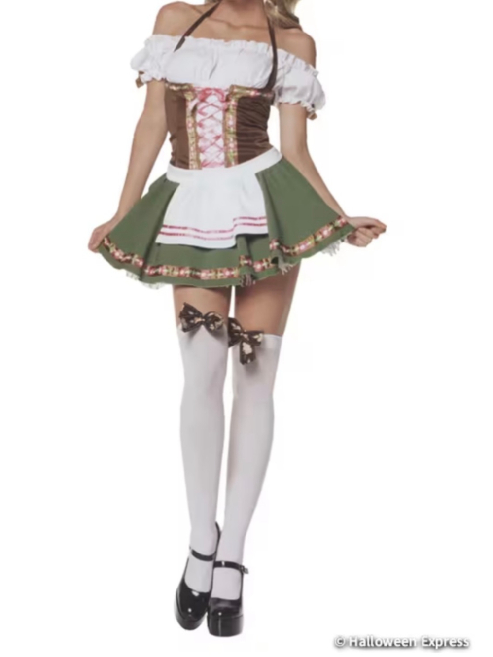 Leg Avenue peasant mini dress costume corset bodice beermaiden cosplay Ren Fair
